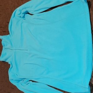 Half zip fleece,  teal, size L